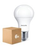 Mehrfachpackung 6x Philips  CorePro LED Glühbirne E27 Birne Matt 10W 1055lm - 827  | Ersatz Für 75W