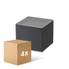 Mehrfachpackung 4x D'Lite Wandleuchte  Elingen Solar Schwarz Up & Down - 830 Warmweiß | IP54 - Bewegungssensor