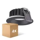 Mehrfachpackung 4x Ledvance LED  SPOT AIR FIX Aluminium  6W 510lm 36D - 930  | Ausschnitt 68mm - IP65 - Höchste Farbwiedergabe -  Dimmbar
