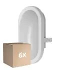 Mehrfachpackung 6x Ledvance LED-Wand- und Deckenleuchte Weiß 11W 800lm - 840 Kaltweiß