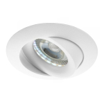 Einbau Spot Flox MR16 schwenkbar Weiß | Ausschnitt 70mm - GU10 Sockel