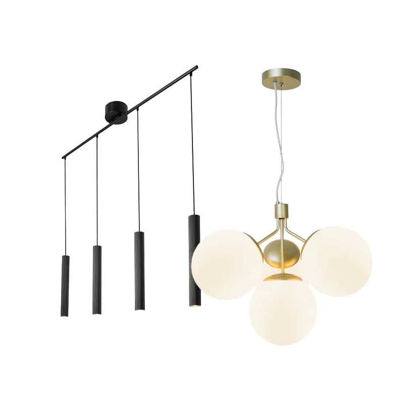 Suspension 4 lampes
