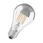 Osram Classic LED E27 Poire Filament Miroir Argent 4W 400lm - 827  | Remplacement 35W