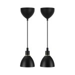 Nordlux Ray 2-Kit Suspension Luminaire Métal Noir | Convient pour 2x E14