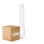 Lot 10x Ledvance Dulux-L LED 8W - 840 Blanc Froid | 4 Broches - Remplacement 18W