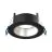 Spot LED Ares Profond ring Noir - avec Inner Cercle  Argent | Diamètre 68mm - incl. GU10 Fitting