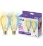 Pack duo 2x WiZ Smart LED E27 Edison Filament Dorée 7W 640lm | Meilleur Rendu De Couleur - Dimmable - Remplacement 50W