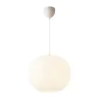 DFTP by Nordlux Navone 40 Suspension Luminaire Verre et Métal Blanc | 400mm - Convient pour E27