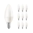 Lot 10x Philips Corepro LED Bougie E14 Dépolie 7W 806lm - 822-827 Dim To Warm | Remplacement 60W