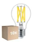 Lot 10x Philips Master LED E27 Poire Filament Claire 10.5W 1521lm - 922-927 Dim To Warm | Meilleur Rendu De Couleur - Dimmable - Remplacement 100W