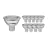 Lot 10x Spot LED GU5.3 MR16 7.5W 621lm 60D - 840 | Dimmable - Remplacement 50W