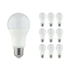 Lot 10x LED E27 Poire Dépolie 9.5W 1055lm - 830 | Remplacement 75W